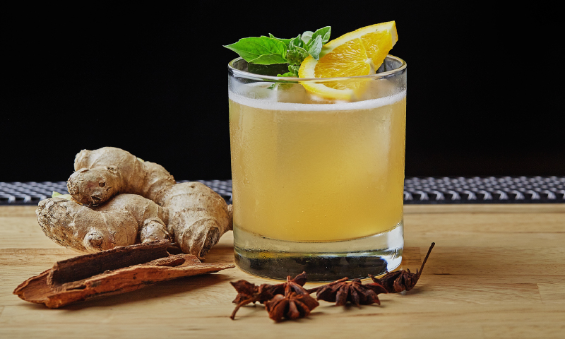 スターアニスを使ったジンジャエールの画像