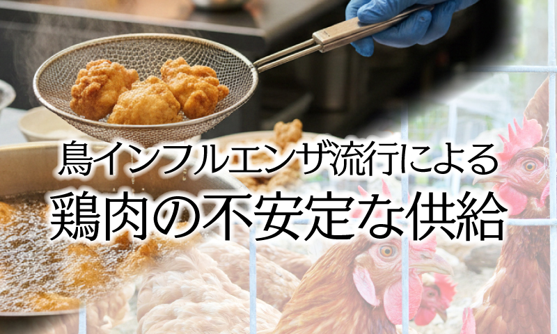 鳥インフルエンザ流行による鶏肉の不安定な供給