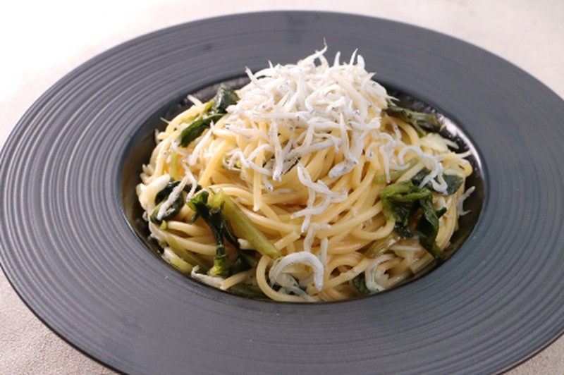 葉わさびとしらすのパスタ